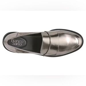 Franco Sarto Silver Metallic Chunky Loafer